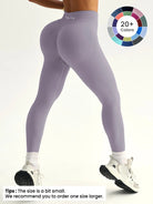 Women'S Seamless Yoga Pants, Soft Fitness Wear for Gym, Running, Biking, Quick Dry, Natural Waist, Casual Style, All Seasons