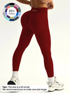 Women'S Seamless Yoga Pants, Soft Fitness Wear for Gym, Running, Biking, Quick Dry, Natural Waist, Casual Style, All Seasons
